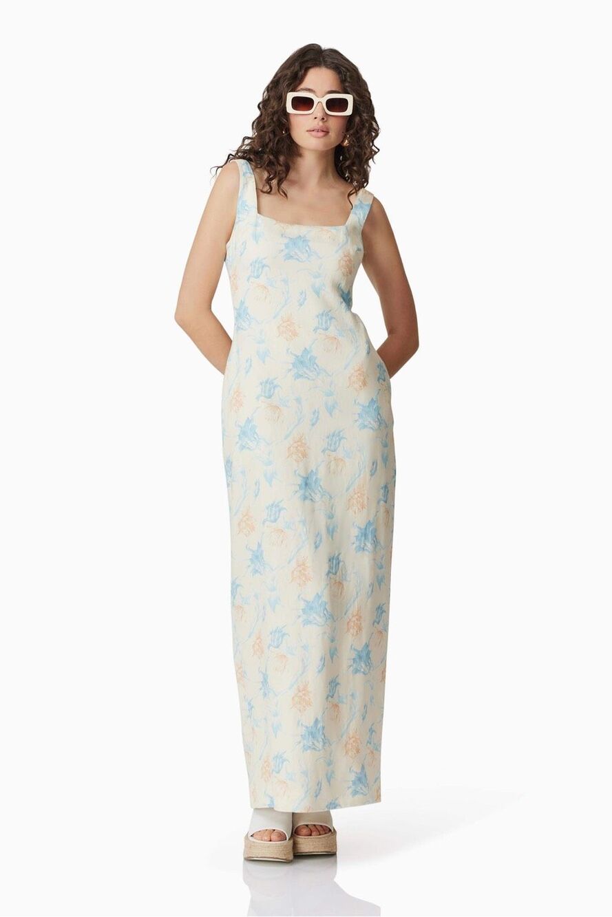 NWT CURAAE x Elliatt Esther Floral Maxi Dress Size Small $235 MSRP
